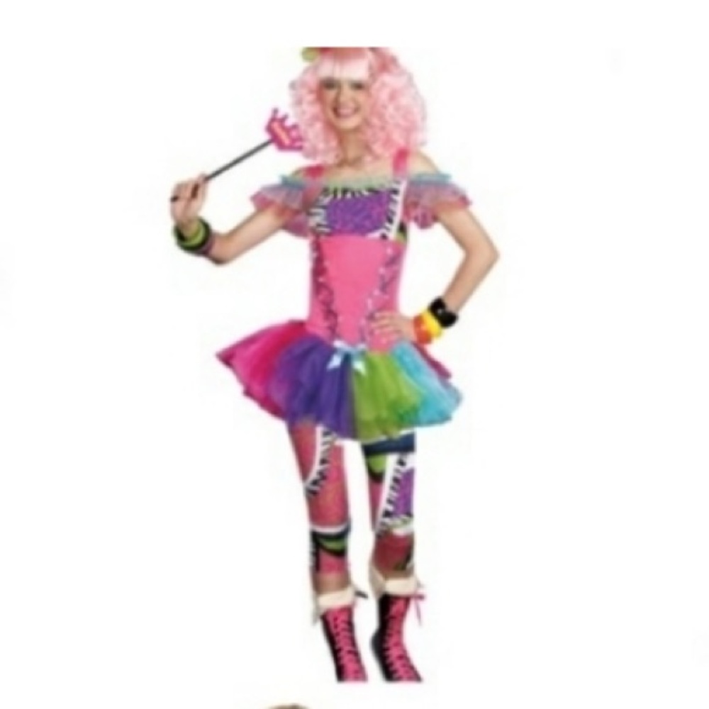 Dreamgirl Hip Hop Queen Costume - Pink and Multicolor - Picture 6 of 7